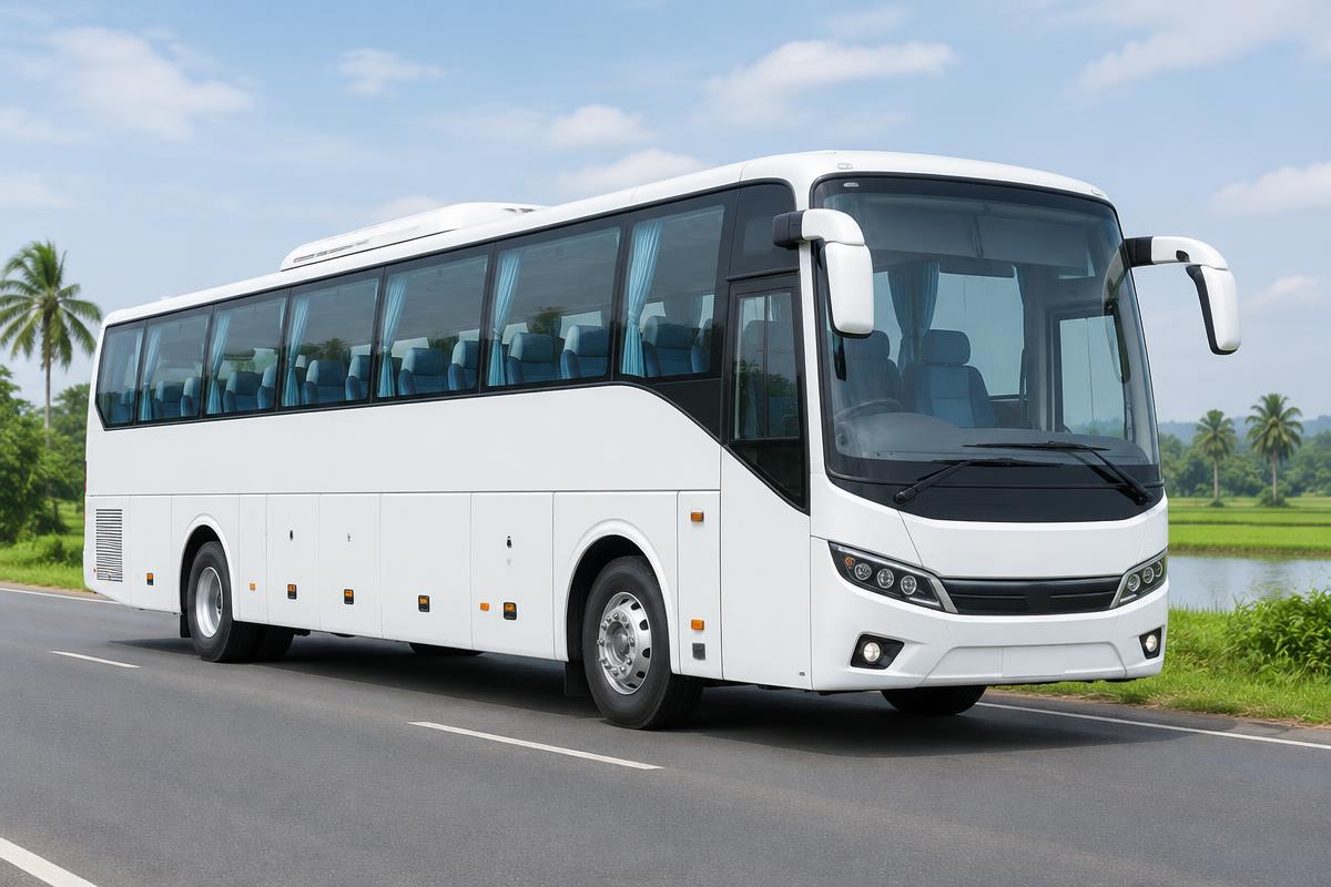 40 Seater Full AC Bus available for rental from Raj Travel and Mutual Fund
